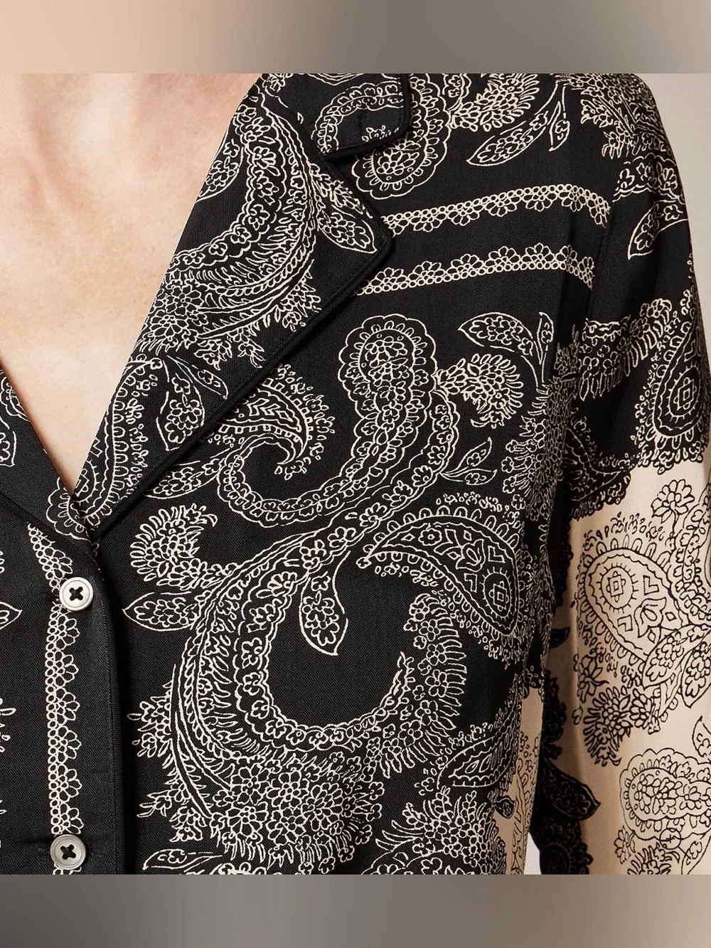 J CREW SIZE M Drapey‎ camp-collar shirt in paisley Scarf print CP645 $145